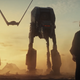 The defiant Force-projection of Luke Skywalker faces down the might of the First Order